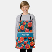 Grapefruitsaft Rainbow Custom Muster Schürze (Getragen)