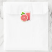 Grapefruitsaft Runder Aufkleber (Tasche)