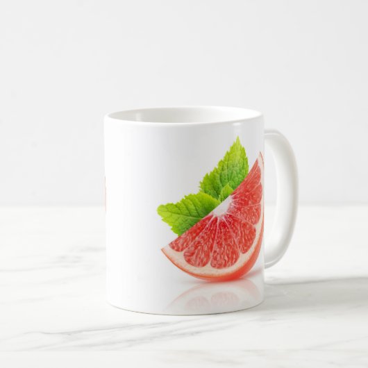 Grapefruitscheibe Kaffeetasse (VorderseiteRechts)