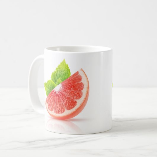 Grapefruitscheibe Kaffeetasse (Vorderseite Links)
