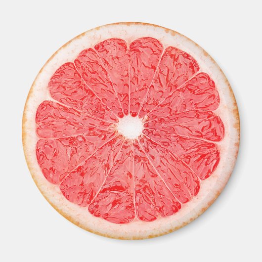 Grapefruitscheibe Magnet (Vorne)