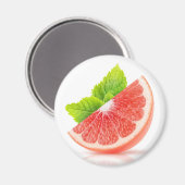 Grapefruitscheibe Magnet (Vorderseite/Rückseite)