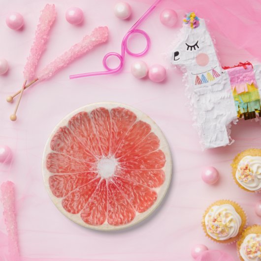 Grapefruitscheibe Pappteller (Party)