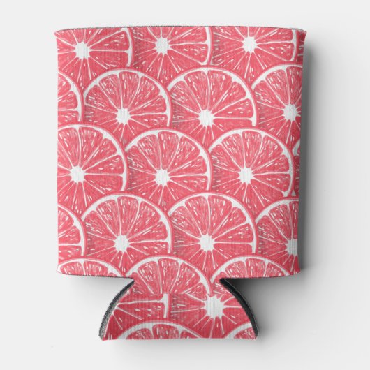 Grapefruitscheiben Dosenkühler (Vorderseite)