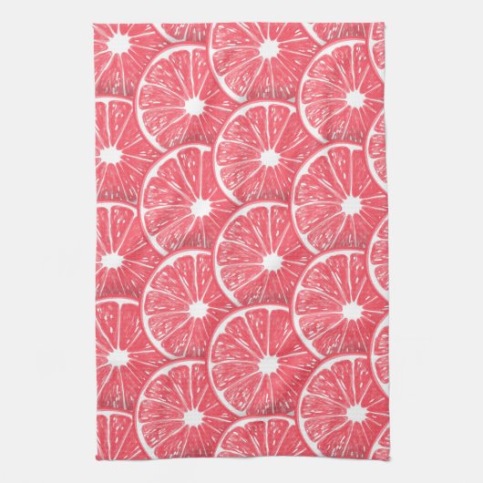 Grapefruitscheiben Geschirrtuch (Vertikal)