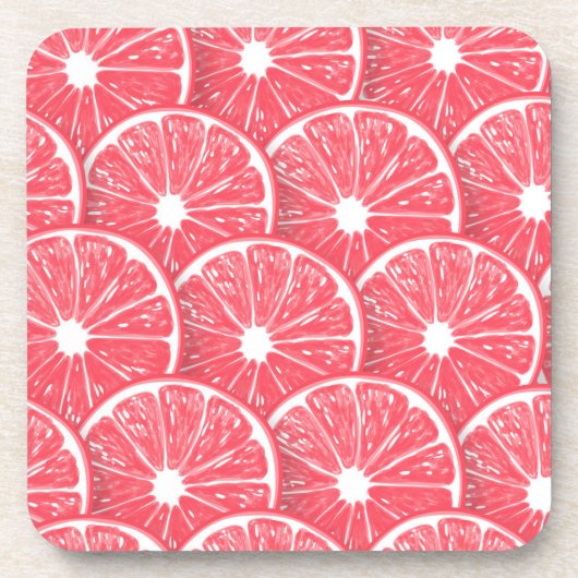 Grapefruitscheiben Getränkeuntersetzer (Vorderseite)