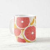 Grapefruitscheiben mit Blätter Kaffeetasse (Vorderseite Links)