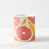 Grapefruitscheiben mit Blätter Kaffeetasse (Mittel)
