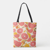 Grapefruitscheiben mit Blätter Tasche (Rückseite)