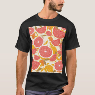 Grapefruitscheiben mit Blättern T-Shirt