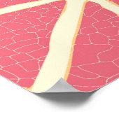 Grapefruitscheiben nahtlos, frische Zitrusfrüchte Poster (Ecke)