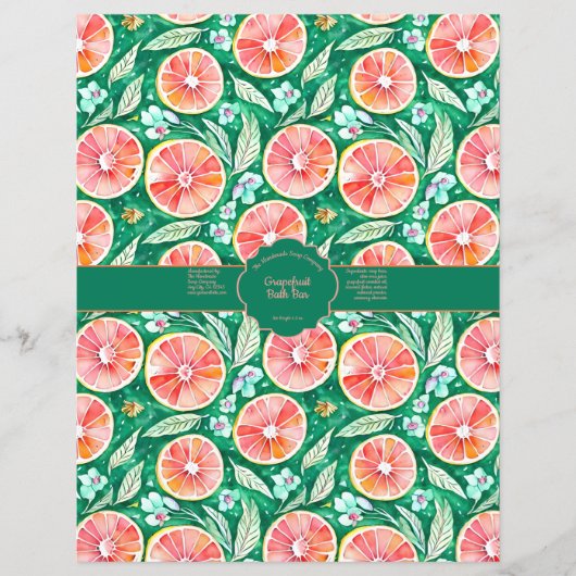 Grapefruitseifenwrap (Vorderseite)