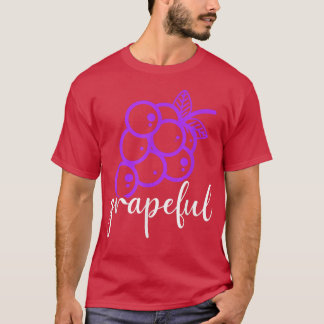 Grapeful Grapeful Grape Vegan Frucht Berries Veget T-Shirt