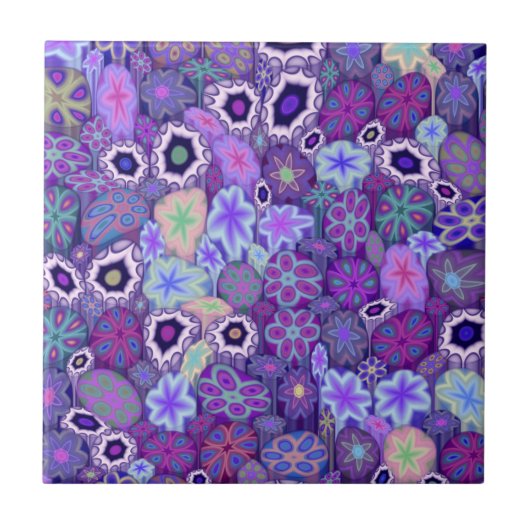 Grapeness Millefiori Fliese (Vorderseite)