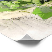 grapes and wine poster (Ecke)