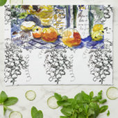 Grapes&bottles Küchentuch (Gefaltet)