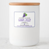 Grapes Canned Food Label Lebensmitteletikett (Vorderseite)