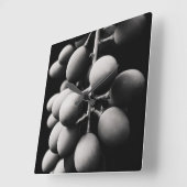 grapes for a sour day quadratische wanduhr (Winkel)