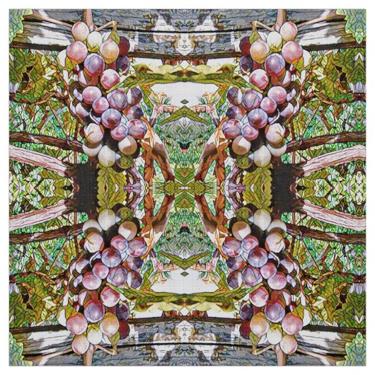 Grapes.Fruit vitrage. Stoff (Muster)