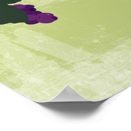 Grapes on the Vine Poster (Ecke)