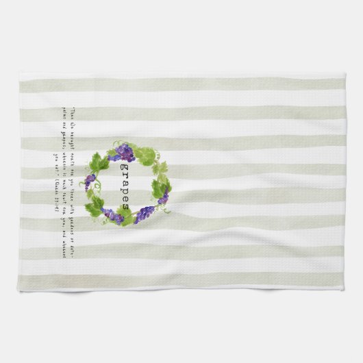 Grapes - Quran Verse Geschirrtuch (Horizontal)