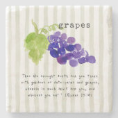 Grapes Quran Verse Steinuntersetzer (Vorderseite)