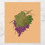 Grapes Weinetikett (Einzelnes Label)