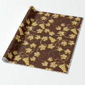 Grapevine Background Wrapping Paper Geschenkpapier (Ungerollt)