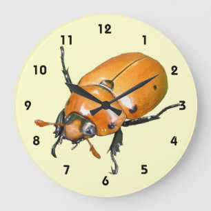 Grapevine Beetle ~ clock Große Wanduhr