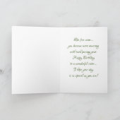 Grapevine Birthday Card Karte (Innenseite)