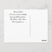 Grapevine Butterfly w/Verse Postkarte (Rückseite)