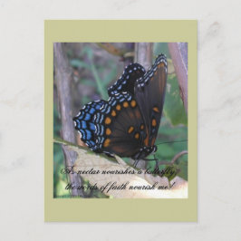 Grapevine Butterfly w/Verse Postkarte