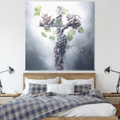 Grapevine Cross Leinwanddruck (Insitu (Schlafzimmer))