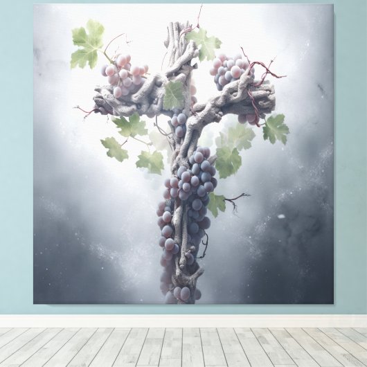 Grapevine Cross Leinwanddruck (Insitu (Holzboden))