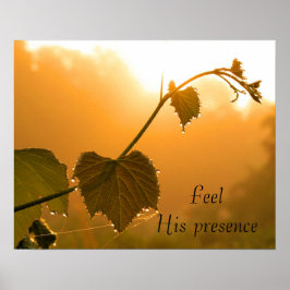 Grapevine & Dewdrops bei Sunrise-Inspirational Poster