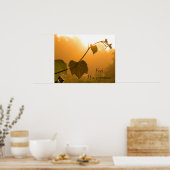 Grapevine & Dewdrops bei Sunrise-Inspirational Poster (Küche)