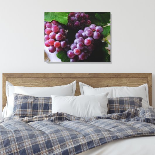 Grapevine Fruchtfotografie Leinwanddruck (Insitu (Schlafzimmer))