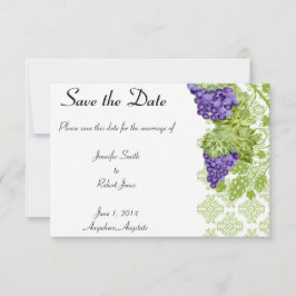 Grapevine Garden Wedding Save the Date