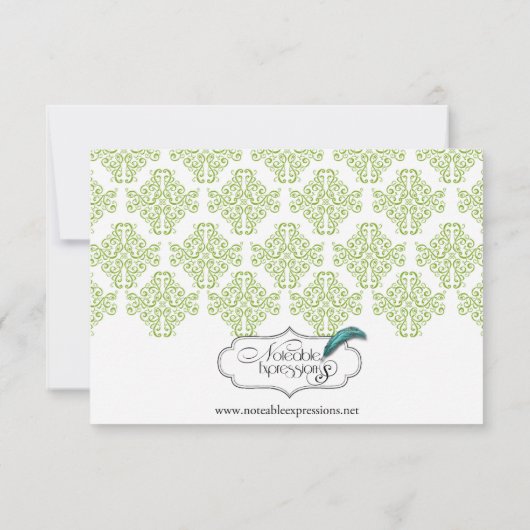 Grapevine Garden Wedding Save the Date (Rückseite)