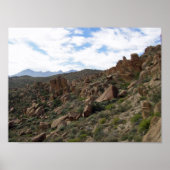 Grapevine Hills Rocks & Chisos Mountains, Texas Poster (Vorne)