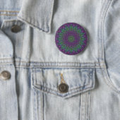 Grapevine Lila Abstrakt Mandala Button (Beispiel)