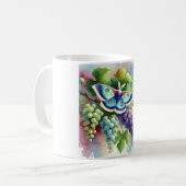 Grapevine Moth 070824AREF124 - Watercolor Kaffeetasse (Vorderseite Links)