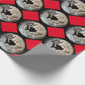 Grapevine Mustang Wrapping Paper Geschenkpapier (Ecke)