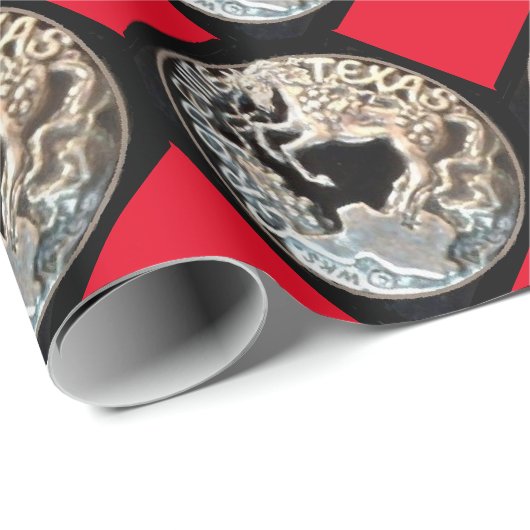 Grapevine Mustang Wrapping Paper Geschenkpapier (Rolleneckpunkt)