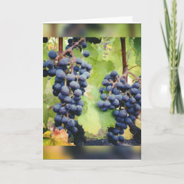 Grapevine Note Card<Blank Inside> Dankeskarte