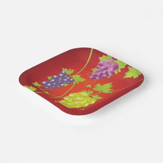 Grapevine Pappteller (Gewinkelt)