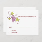 Grapevine RSVP Karte (Vorne/Hinten)