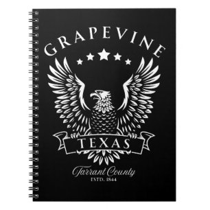 Grapevine Tarrant Landkreis Texas Vintag Eagle Notizblock