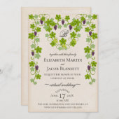 Grapevine Virtual Wedding Einladung (Vorne/Hinten)