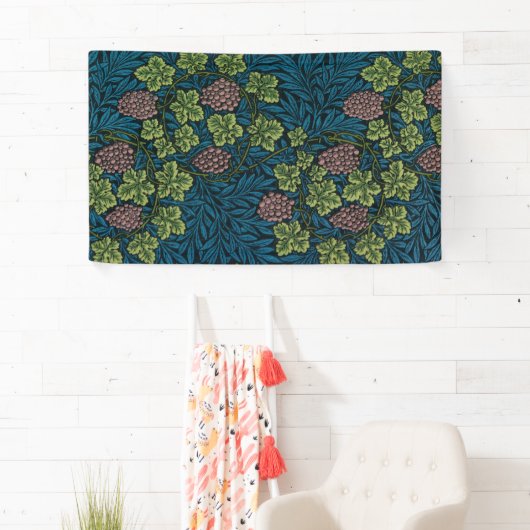Grapevine (von William Morris) Banner (Insitu)